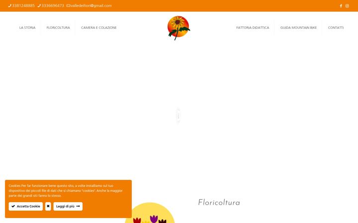 Screenshot of agrivivaiovalledeifiori.it