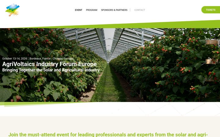 Screenshot of agrivoltaics-ife.com