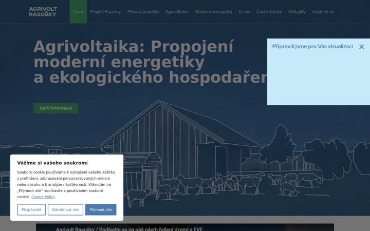 Screenshot of agrivoltrasosky.cz