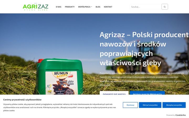 Ekrānuzņēmums no agrizaz.pl