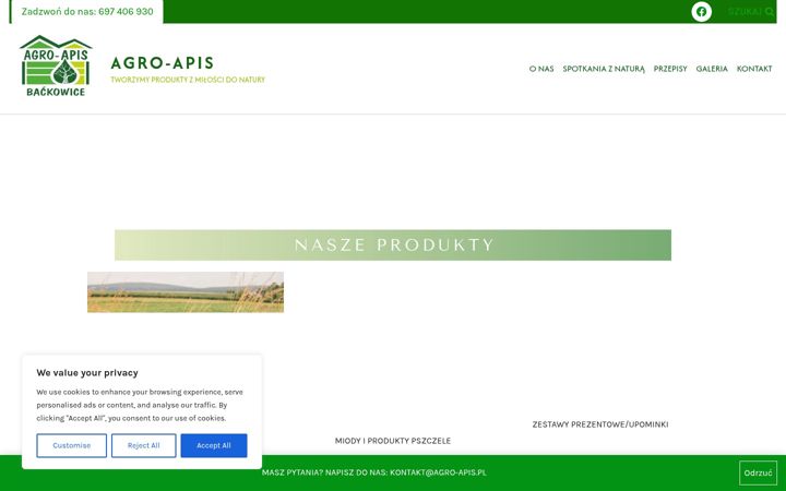 Screenshot van agro-apis.pl
