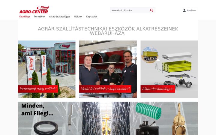 Screenshot του agro-center.hu