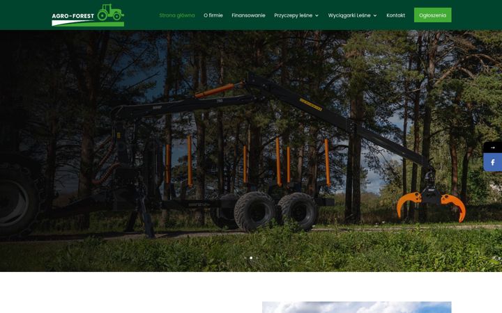Snímek obrazovky agro-forest.pl
