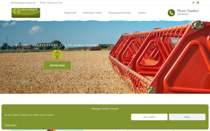 Posnetek zaslona agro-input.ro