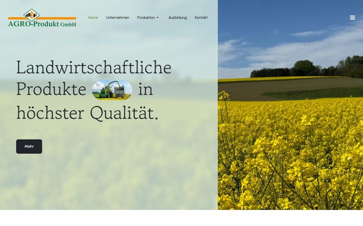 Posnetek zaslona agro-produkt.de