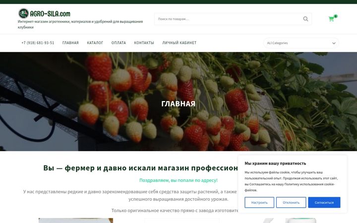 Screenshot of agro-sila.com