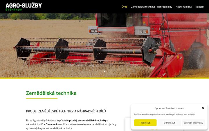 Screenshot of agro-sluzby-stepanov.cz