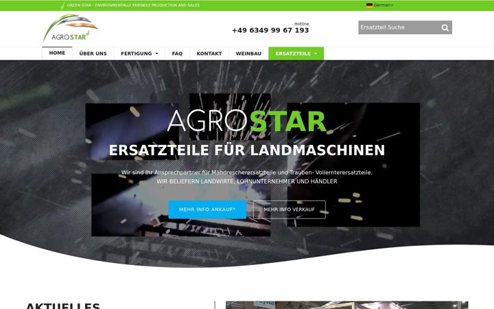 Skjermbilde av agro-star.de