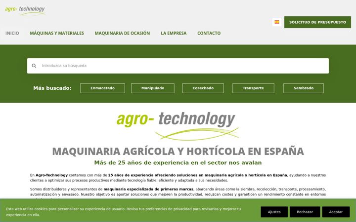 Screenshot stránky agro-technology.com