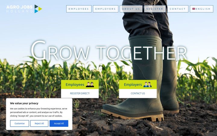 Screenshot of agro.jobs