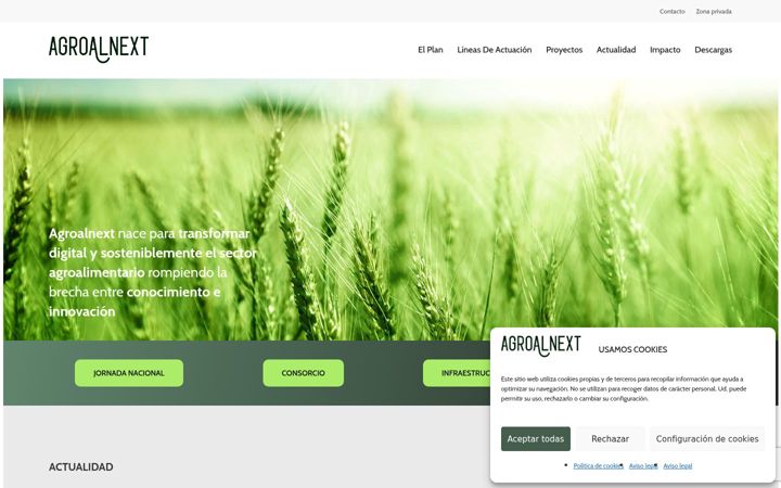 Screenshot of agroalnext.es