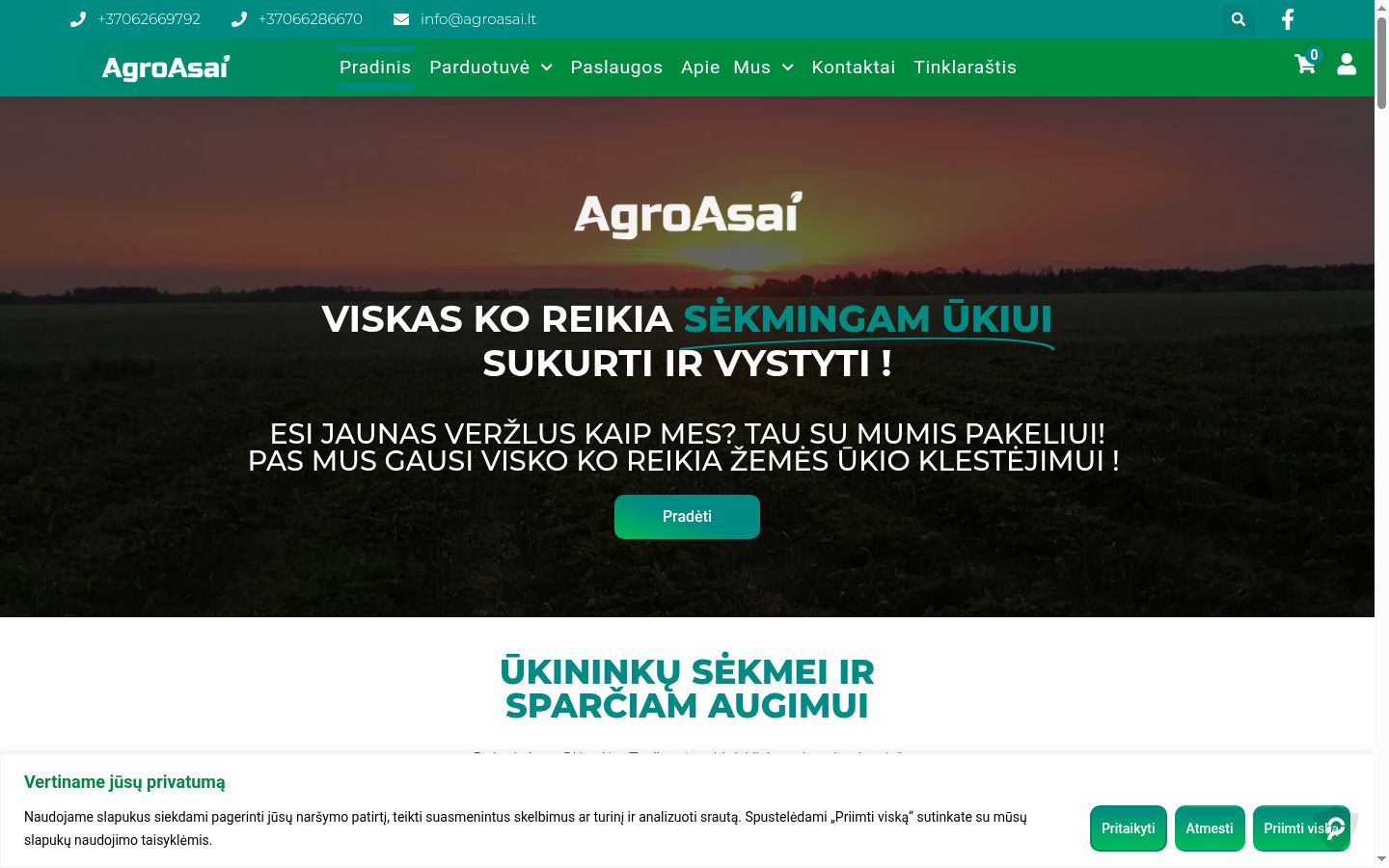Snímek obrazovky baneru souhlasu zobrazeného před jakoukoli interakcí