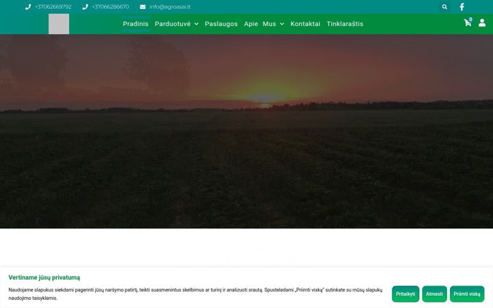 Screenshot of agroasai.lt