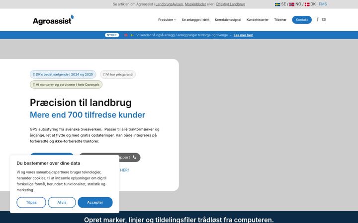 Screenshot of agroassist.dk