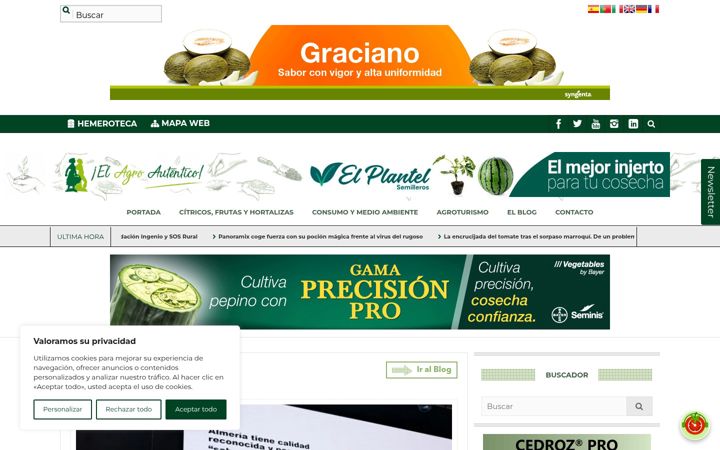 Screenshot stránky agroautentico.com
