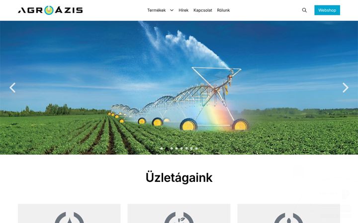 Screenshot von agroazis.hu