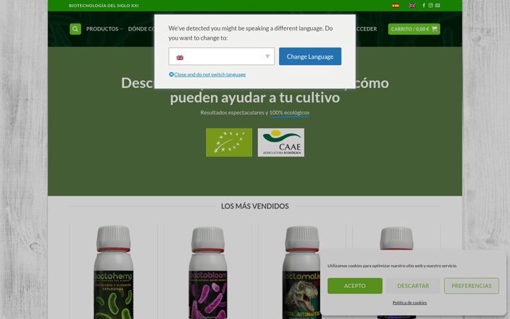Screenshot of agrobacterias.com