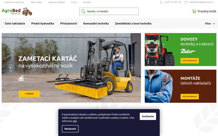 Skjermbilde av agrobed.cz