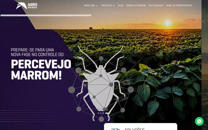 Screenshot of agrobiologica.com.br