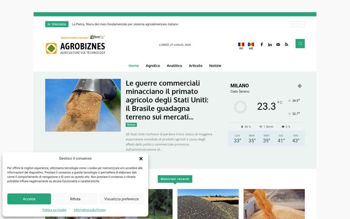 Screenshot of agrobiznes.it