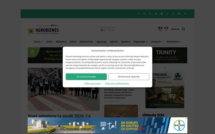 Screenshot of agrobiznes.md