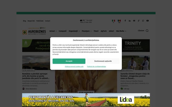 Screenshot of agrobiznes.ro