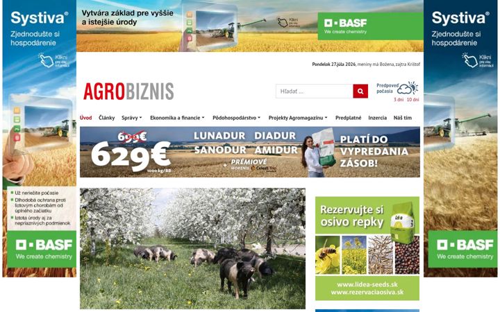 Screenshot of agrobiznis.sk