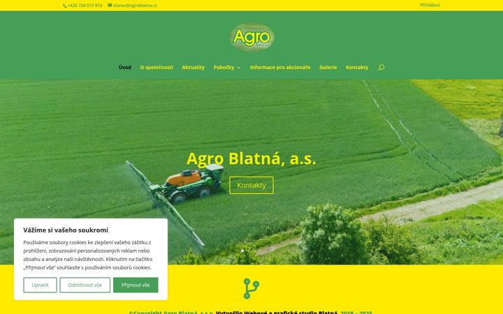 Screenshot ta' agroblatna.cz