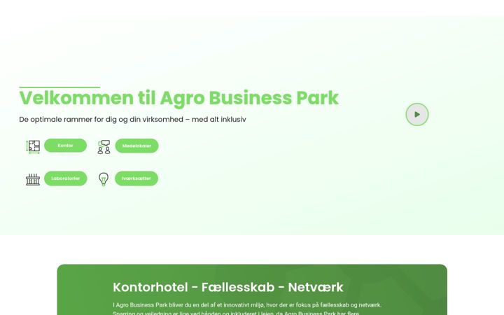 Screenshot of agrobusinesspark.dk