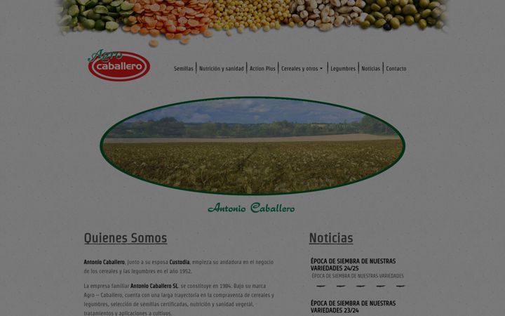 Screenshot van agrocaballero.com