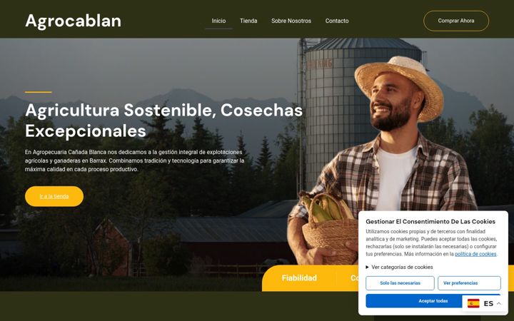 Screenshot of agrocablan.com