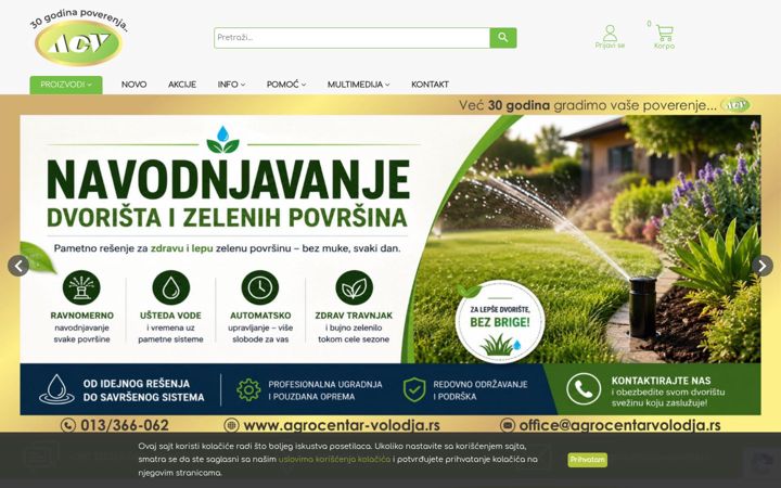 Screenshot of agrocentar-volodja.rs