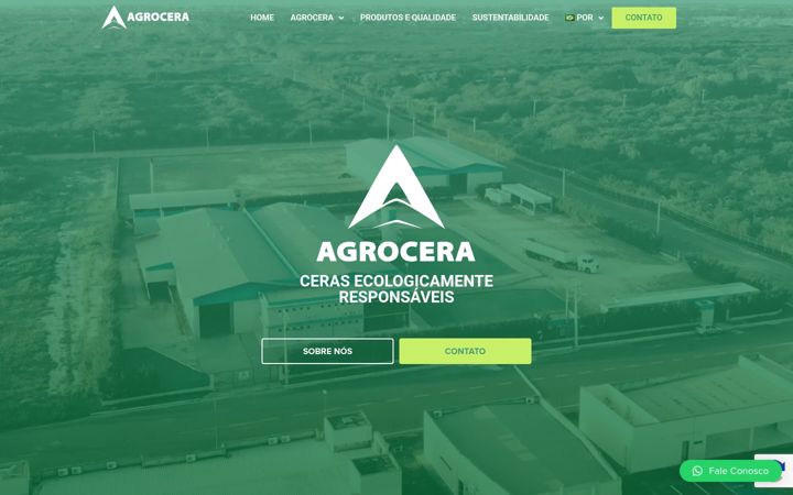 Screenshot of agrocera.com.br