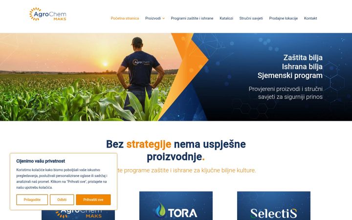 Screenshot of agrochem-maks.com
