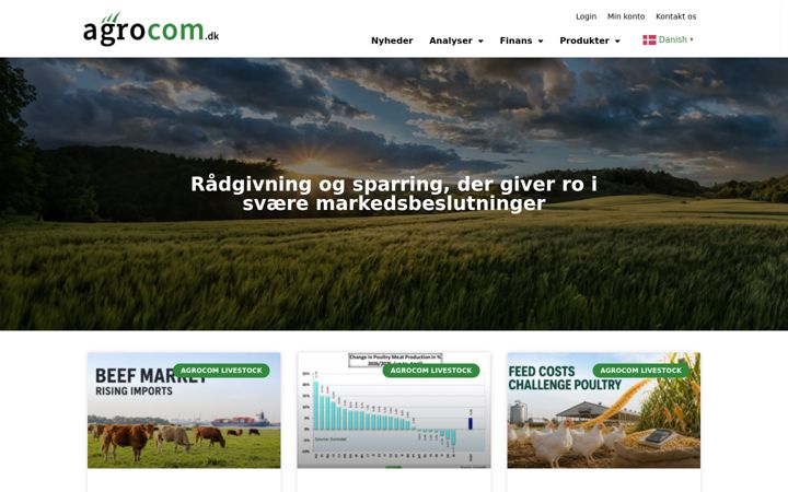 Screenshot of agrocom.dk