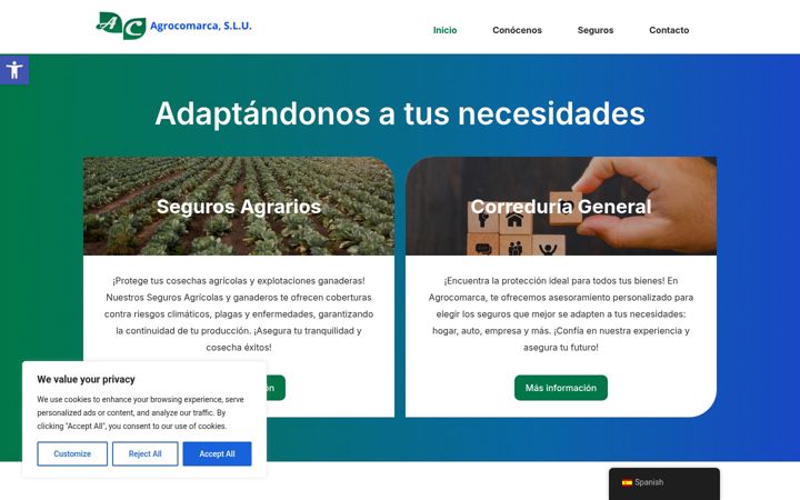 Screenshot of agrocomarca.es