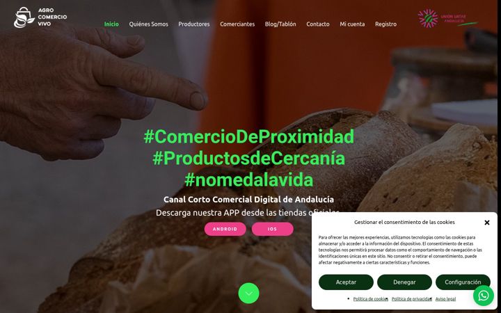 Screenshot of agrocomerciovivo.es