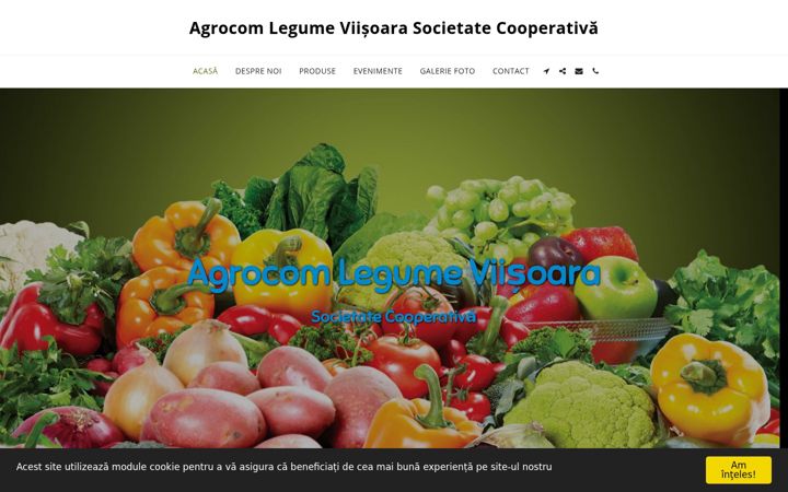 Captură de ecran a agrocomviisoara.ro