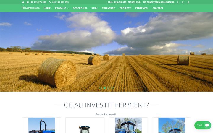 Snimka zaslona za agroconnect.ro