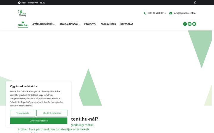Screenshot of agrocontent.hu