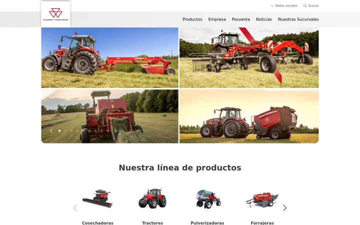 Screenshot of agrocosechamassey.com.ar