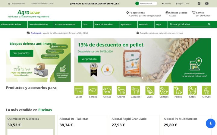 Screenshot of agrocovap.es