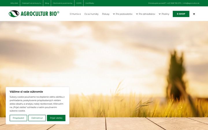 Screenshot of agrocultur.sk