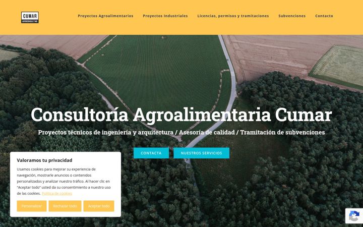 Screenshot of agrocumar.es
