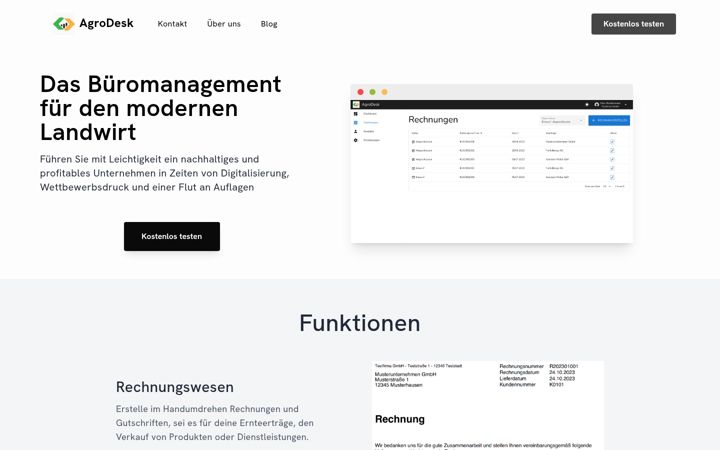Screenshot of agrodesk.de