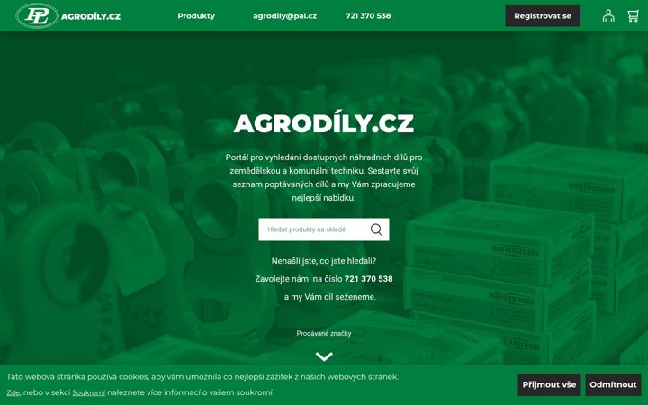Screenshot of agrodily.cz