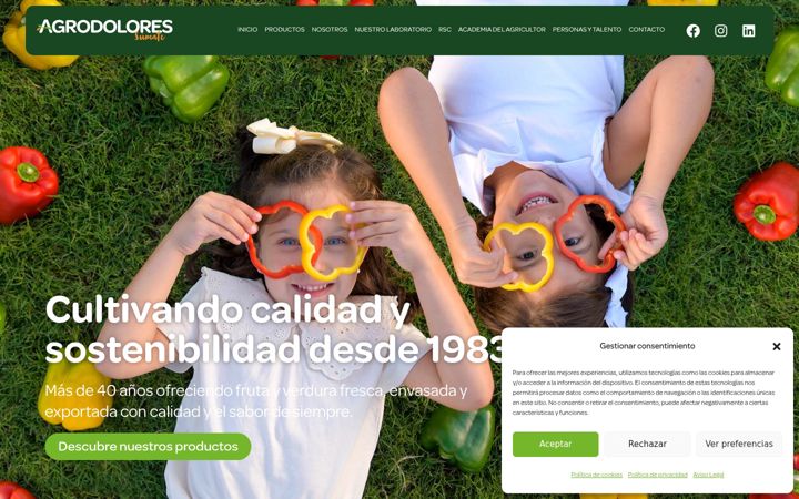 Screenshot of agrodolores.com