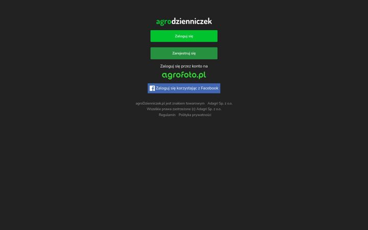 Screenshot of agrodzienniczek.pl