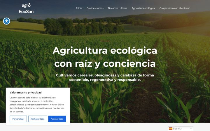 Screenshot of agroecosan.es
