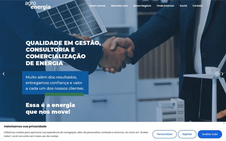 Capture d'écran de agroenergia.com.br
